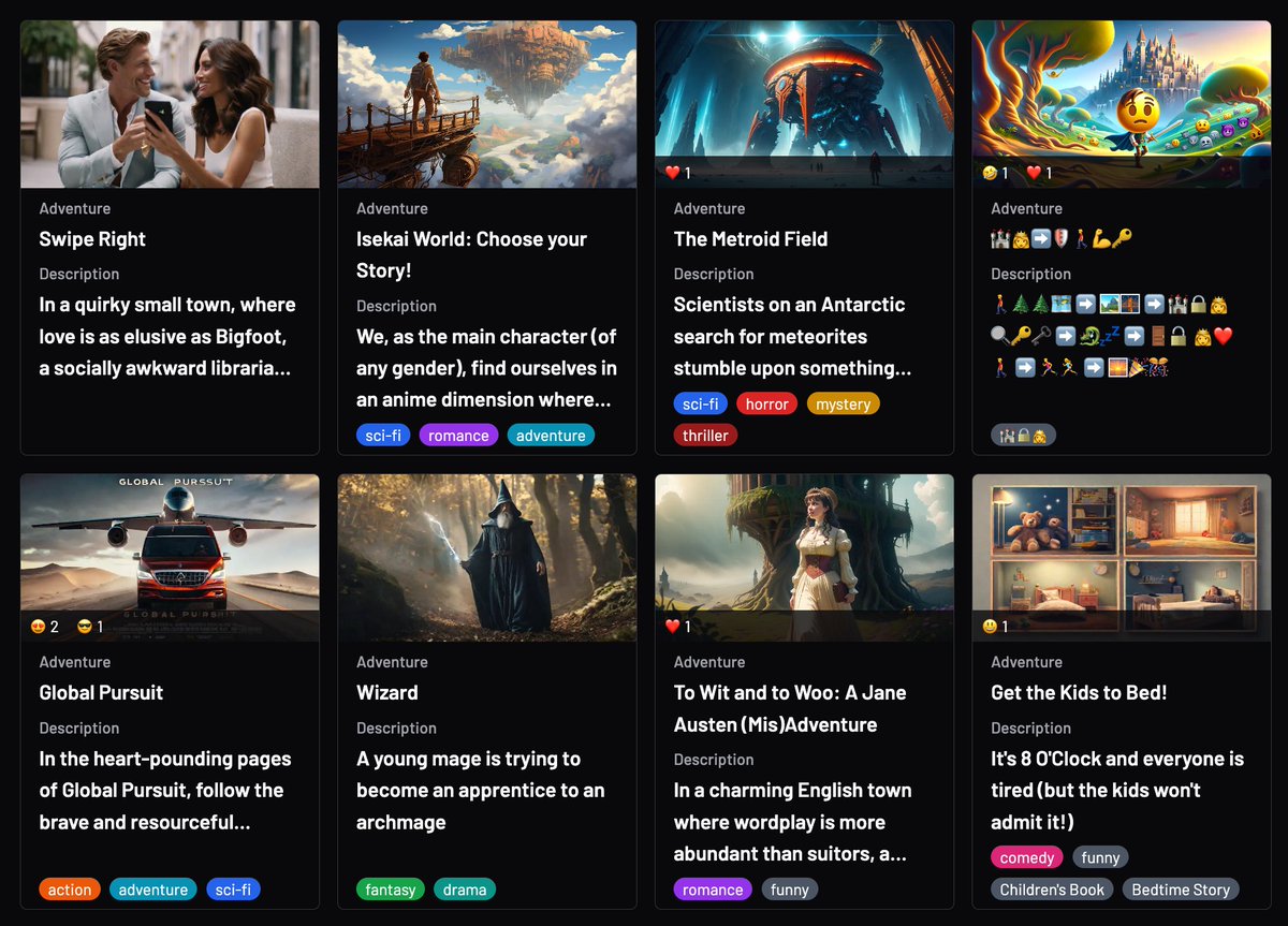 We ❤️ seeing the stories people are creating.

Here are a few that got published to the public directory today.