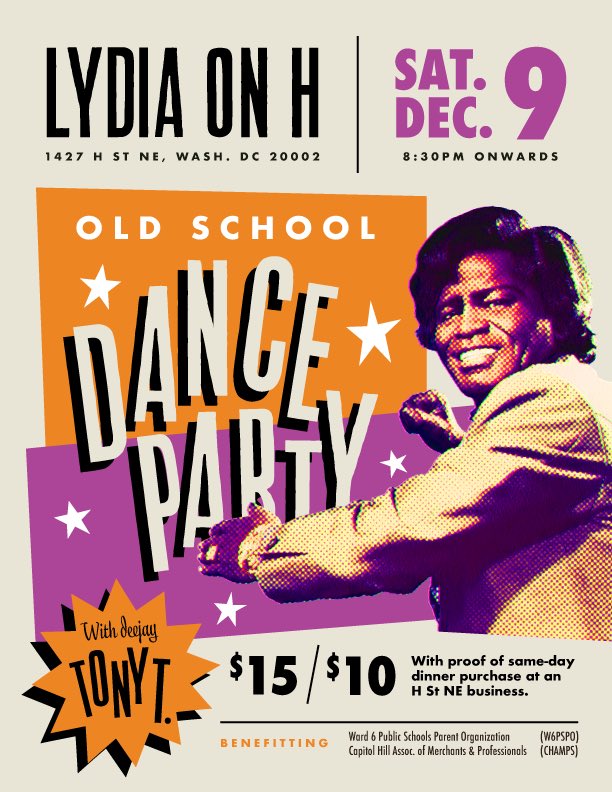 thepugdc's tweet photo. One last reminder. H st. It’s a neighborhood I love. We’re trying to support the local schools, and dance a little bit. Have not decided how Whamageddon is gonna go for those involved. 9 PM. 1427 H. NE https://t.co/90oN4Frqvk