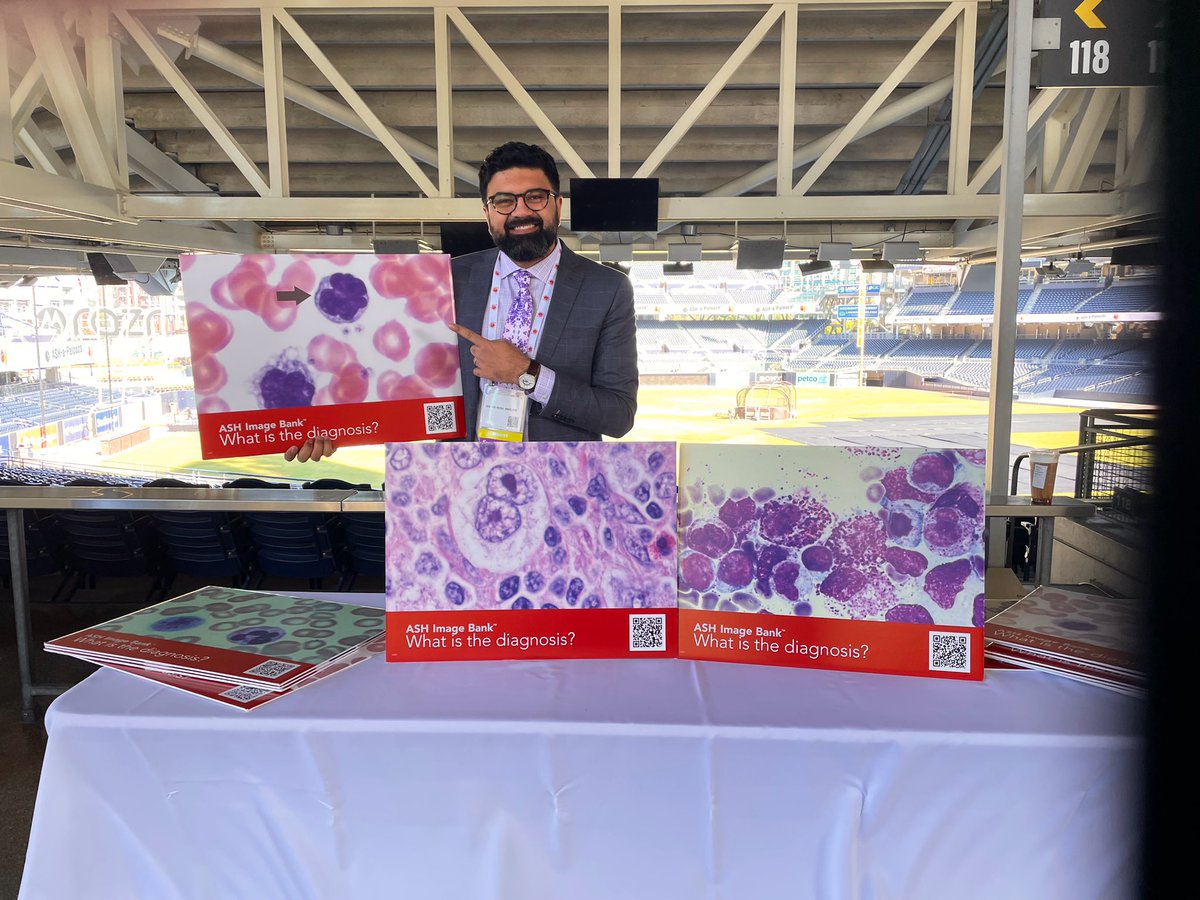 KMirza's tweet photo. Get ready #ASHTrainee crew! The @ASH_hematology #ImageBank team is ready with prizes! Guess these diagnoses and win an amazing set of flash cards!! #ASH23 #ASHaPalooza #PathatASH #fASHion - come hang with me, @sanamloghavi @AaronGoodman33 and @artsinyc!! https://t.co/akuCVvYbds