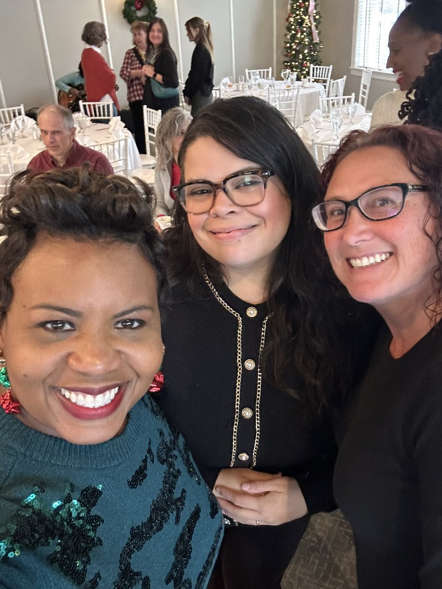 DrSBrown's tweet photo. Awesome time with colleagues @ECU_COE Dean’s Holiday Open House. @DrLoniLove @draventharris @savitzrs1331 @Reyes_Vanessa_ @DrBreeden. Wishing all a restorative winter break! #thisiswellness #fellowship 💛💜🏴☠️ @ECUNewsServices @CounselorEdECU https://t.co/k6Bp3ElavF