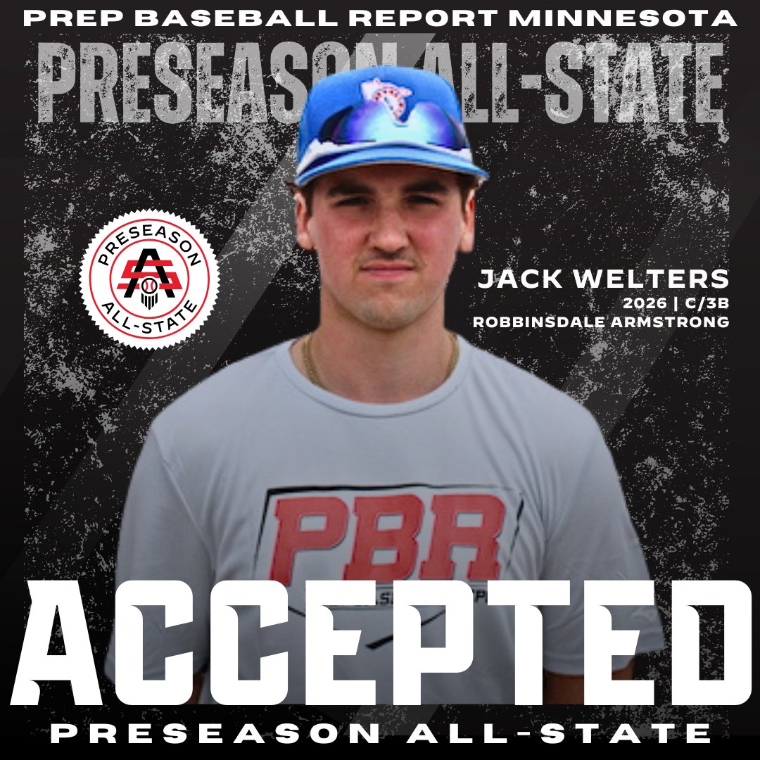 Prep Baseball Minnesota (@prepbaseballmn) on Twitter photo ๐๐๐๐ ๐๐ ๐๐ซ๐๐ฌ๐๐๐ฌ๐จ๐ง ๐๐ฅ๐ฅ-๐๐ญ๐๐ญ๐
Jack Welters โก๏ธ ๐๐ฏ๐ท๐ช๐ต๐ฆ ๐๐ค๐ค๐ฆ๐ฑ๐ต๐ฆ๐ฅ
โ๏ธ: <a href="/jwelters99/">Jack Welters</a>
โพ: C/3B
๐: 2026
๐: @AHSFalconsball
๐ฅ: <a href="/PineTarAcademy/">Pine Tar Academy</a>
#MNPreseasonAS24
๐ค: loom.ly/P4HPTNs ๐๐๐๐ ๐๐ ๐๐ซ๐๐ฌ๐๐๐ฌ๐จ๐ง ๐๐ฅ๐ฅ-๐๐ญ๐๐ญ๐
Jack Welters โก๏ธ ๐๐ฏ๐ท๐ช๐ต๐ฆ ๐๐ค๐ค๐ฆ๐ฑ๐ต๐ฆ๐ฅ
โ๏ธ: <a href="/jwelters99/">Jack Welters</a>
โพ: C/3B
๐: 2026
๐: @AHSFalconsball
๐ฅ: <a href="/PineTarAcademy/">Pine Tar Academy</a>
#MNPreseasonAS24
๐ค: loom.ly/P4HPTNs