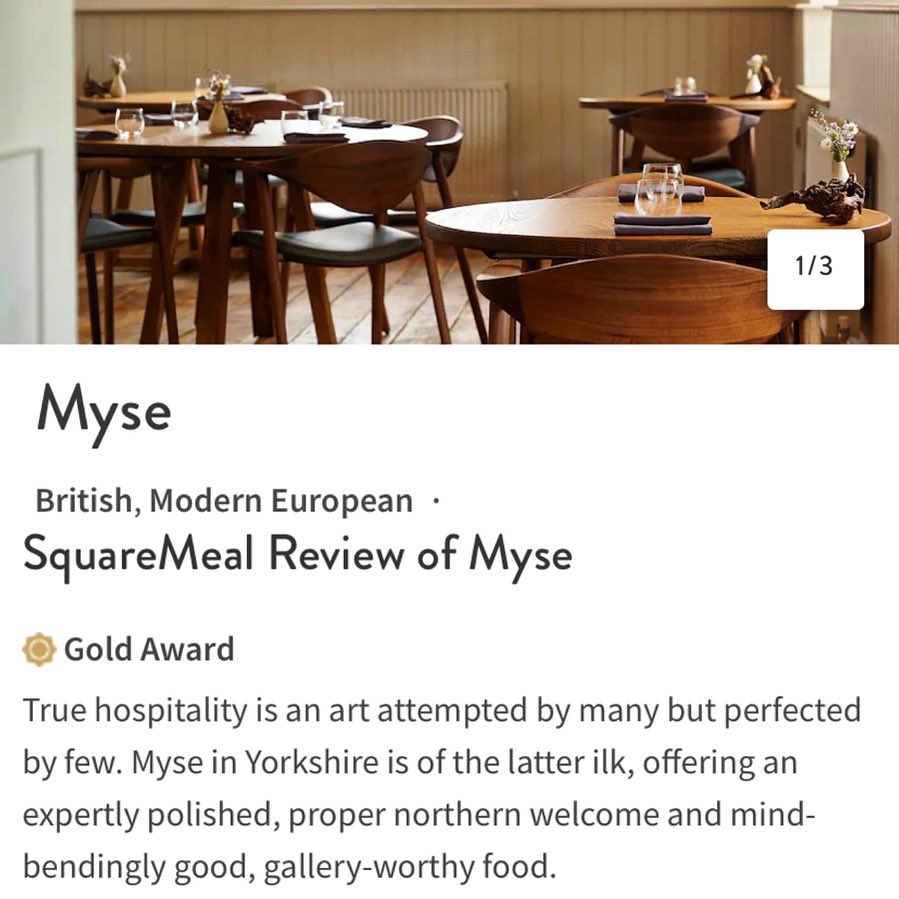 Congratulations to our team for this amazing review and a Gold Award 🥇 

Thank you so much <a href="/SquareMeal/">SquareMeal</a> 🙌

Read the full review

squaremeal.co.uk/restaurants/my…