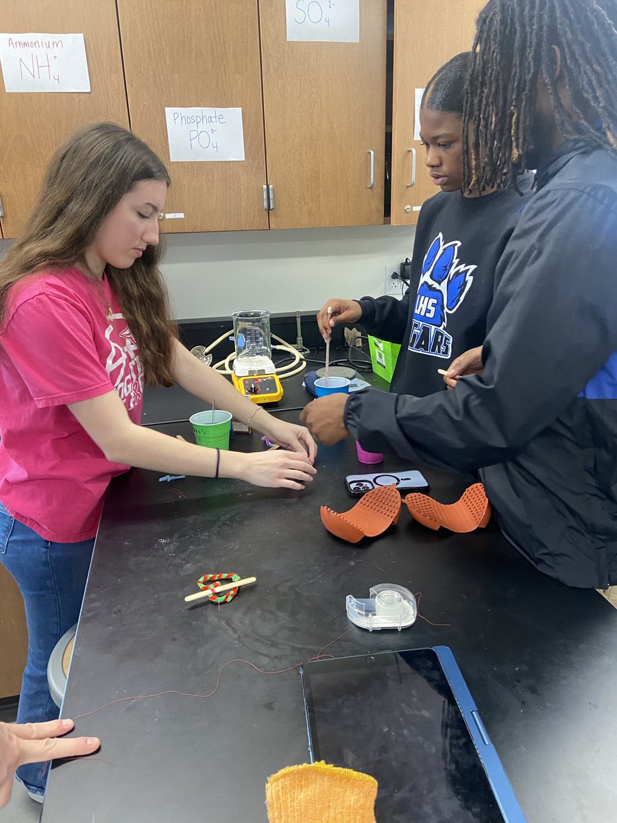 cougarchem's tweet photo. Cougar Chem tried their hand at Borax crystal ornaments today. Check back next week to see the final results!! 🧪 https://t.co/0epfsDEHem