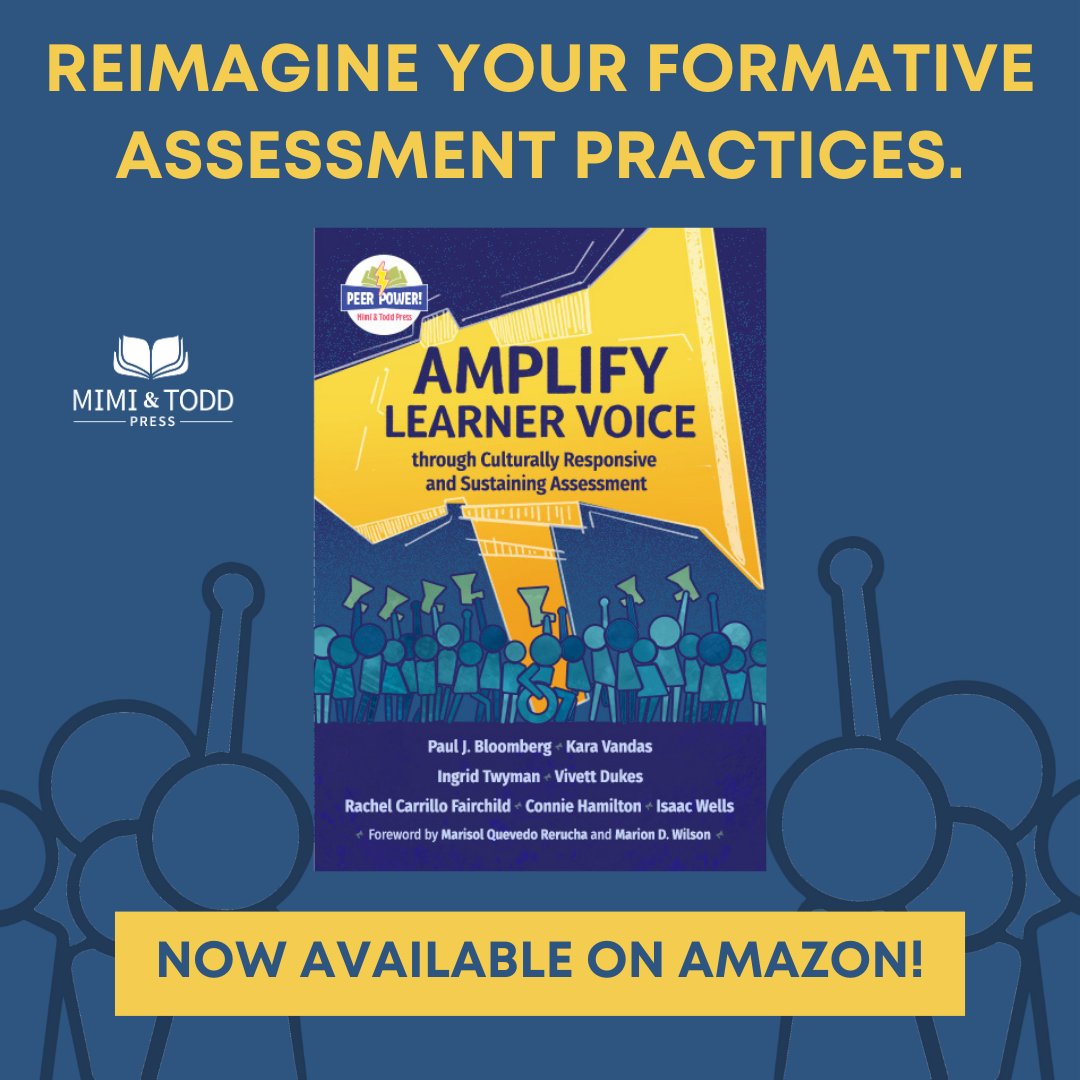Push back against traditional assessment and grading practices that are an inequitable endeavor for our nation’s learners. @bloomberg_paul @klvandas @vivettdukes @RachelELAuthor @isaacjwells @conniehamilton @ingrid_twyman

Buy #AmplifyLearnerVoice today amzn.to/3jOzrQZ?utm_ca…
