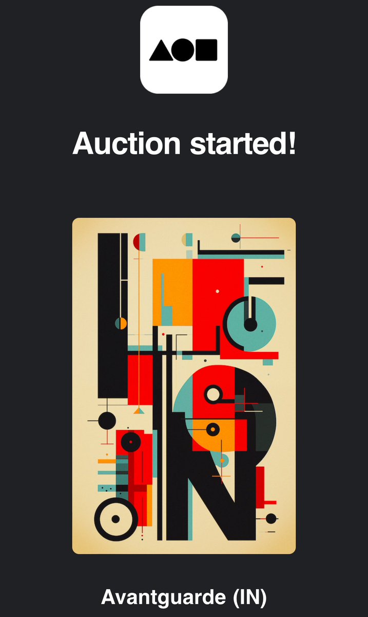 klunk22's tweet photo. AUCTION STARTED ⏰

5:31AM and the absolute legend of the space Mr @gelo_arch kicked off an auction for “Avantguarde (IN)” 

I’m honored and flattered 🙇🏻‍♂️

Full collection is on my pinned post 📌
Check it out 👀

#nftcollectors https://t.co/g8v6QFGhv3
