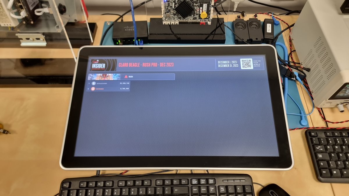 ParallaxDigTech's tweet image. ... and that's it for tonight - first full size LCD topper for advertising/tournaments etc - built in advertising accounting - cloud based - add on for @sternpinball Spike II machines. Low profile stretched version in a few weeks - Q1 for release. Multi-Zones, Multi Content