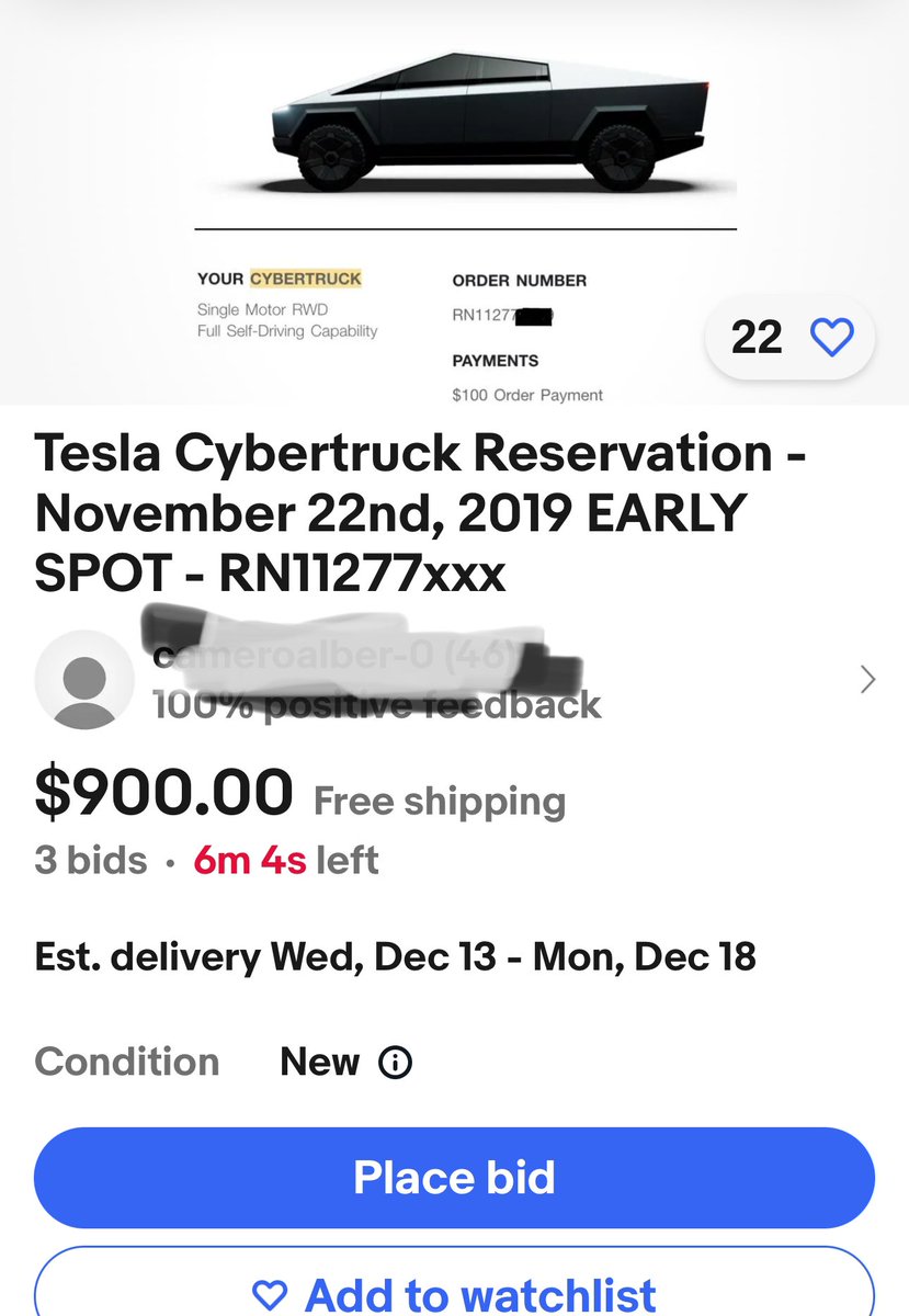 CT49ers's tweet photo. Is this legit? Can you even buy an early reservation? How would @Tesla handle it? @elonmusk ? https://t.co/6pcVLJbXER