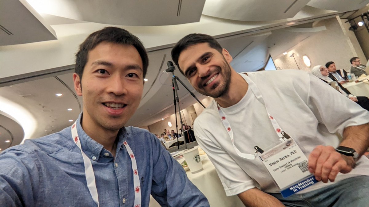 Great catching up with my awesome colleague <a href="/naseerjrbasma/">naseer basma</a> who's done a brilliant work on  #myelofibrosis . Welcome to our oral sessions. Your valuable feedback will be appreciated. 
<a href="/ASH_hematology/">ASH</a> <a href="/MPN_Hub/">MPN_Hub</a> <a href="/MPN_RF/">MPN Research Foundation</a> #MPNsm #ASH2023
