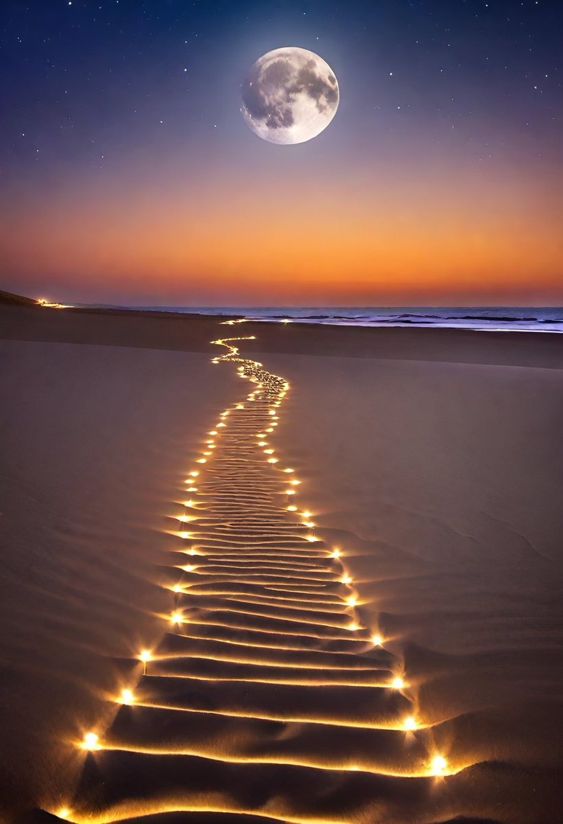 Moon Sunset