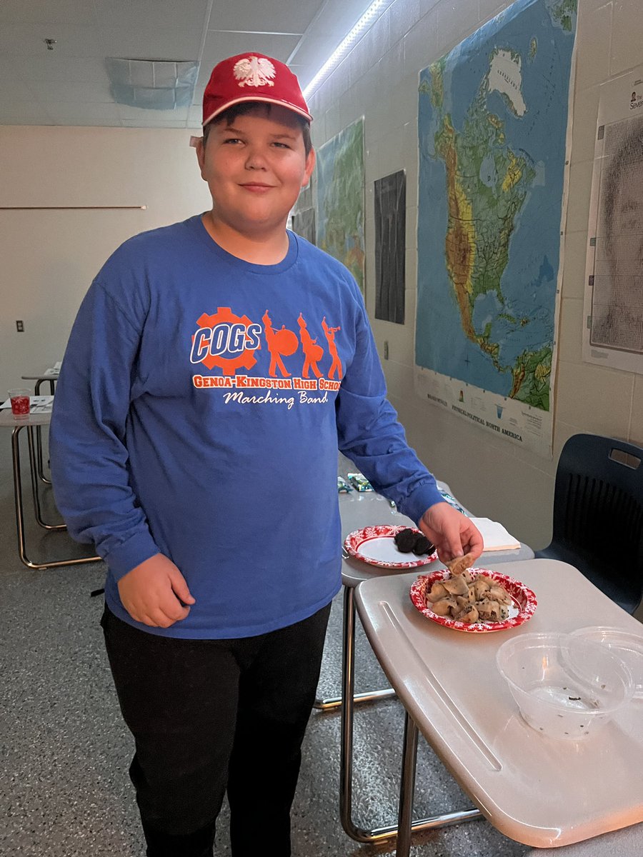 LogsdonMs's tweet image. Shout out #1: to Ollie and the Piotrowski family for sharing part of their Polish culture with our APHG study group. No lie, these were the best pierogies I have ever had and, for several students, this was their first time ever eating one. @gkschools @gkhscogs424