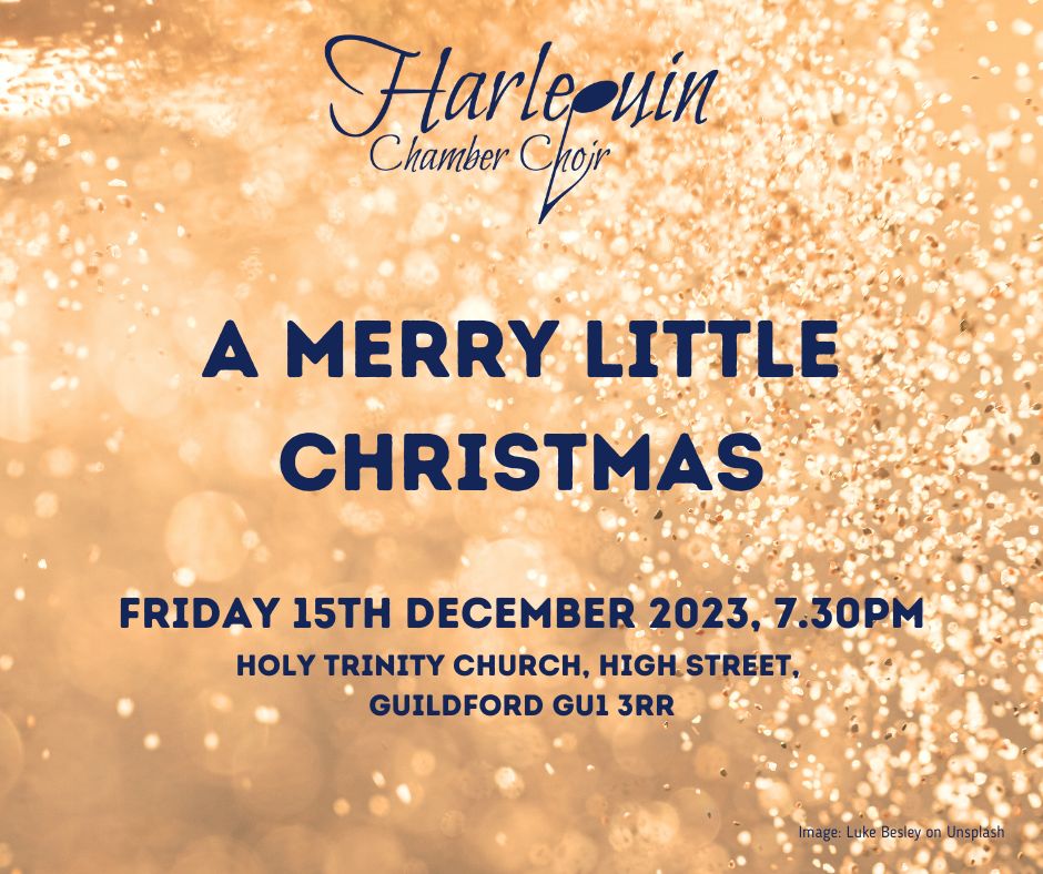 One week to go until our annual Christmas Concert! We hope you can join us with our special guests St. Thomas of Canterbury Catholic Primary School and Nota Bene (Stevens &amp; Bolton office choir). 
Tickets: ticketsource.co.uk/harlequin-cham…
<a href="/amybebbs1/">Amy Bebbington</a> 
<a href="/stevens_bolton/">Stevens & Bolton LLP</a> 
<a href="/MakingMusic_UK/">Making Music UK</a>