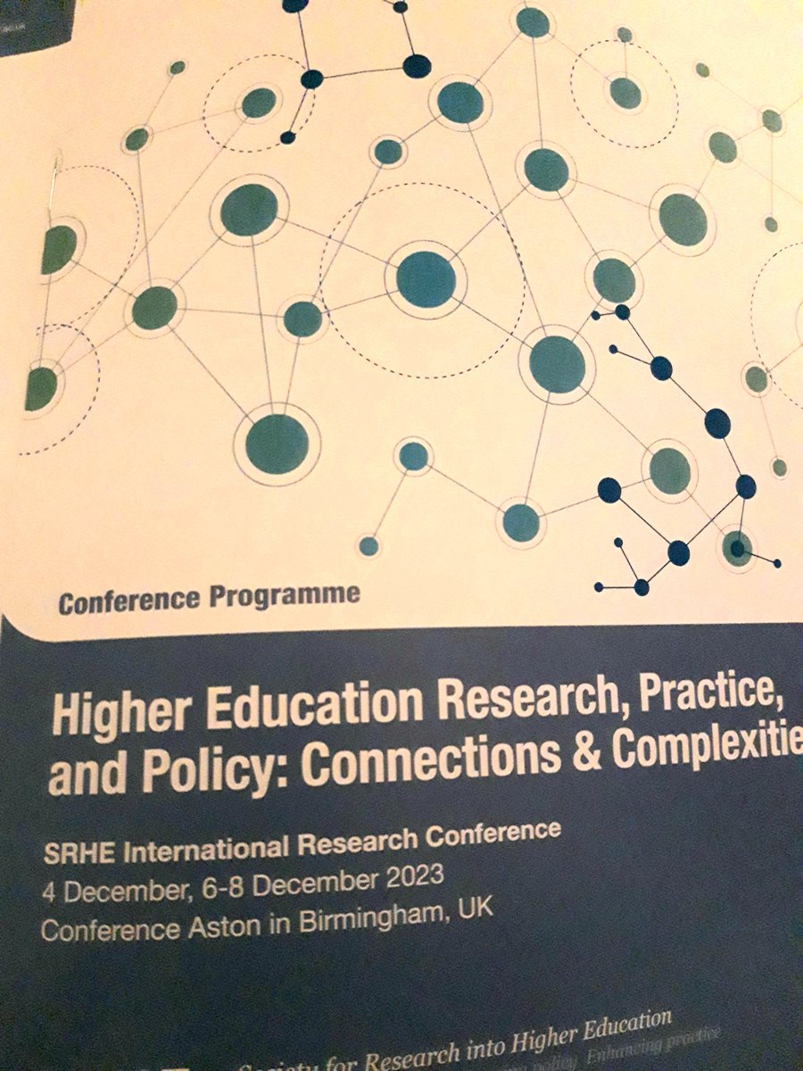 Excellent conference, thank you #SRHE ! It was an honour to co-present with you @JoTrowsdale ! Thanks for chairing @katy_jordan