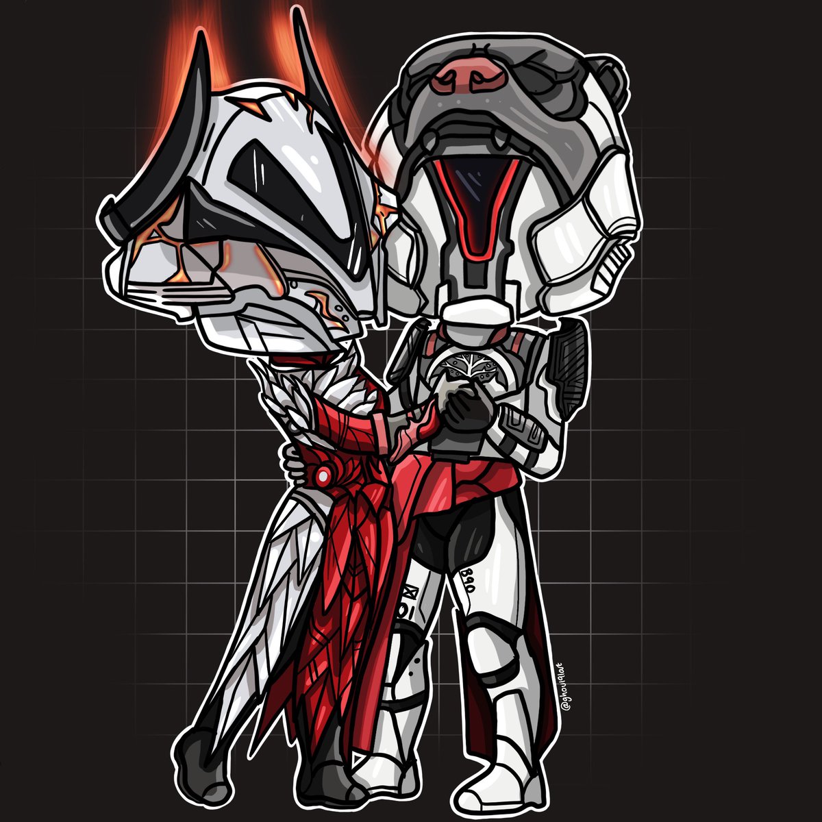 ghoul91art's tweet photo. Commission done for Walter! ❤️ #destiny #destiny2 #bungie #destinyart #guardian #destinyguardian #couple #commission https://t.co/7fODrz0oyI