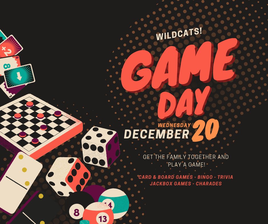 OPS_WalnutHill's tweet image. WHAT are you going to play tonights WILDCATS? Sorry? Azul? Qwirkle? Candy Land? Monopoly? Guess Who? Scrabble? #wildcatpride #playagame