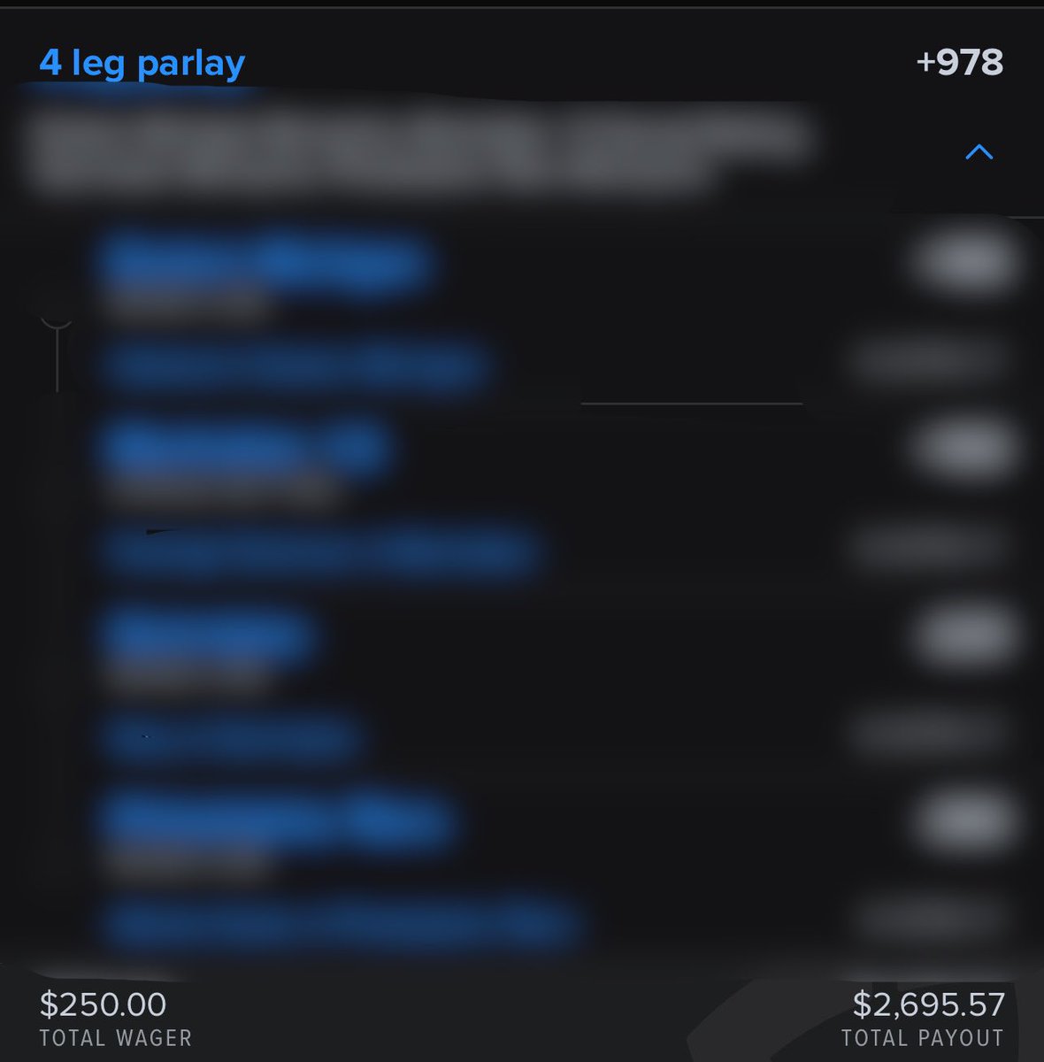 $250 to $2600 Parlay 👇

RT and DM Parlay For The Play! 🔒

#GamblingX