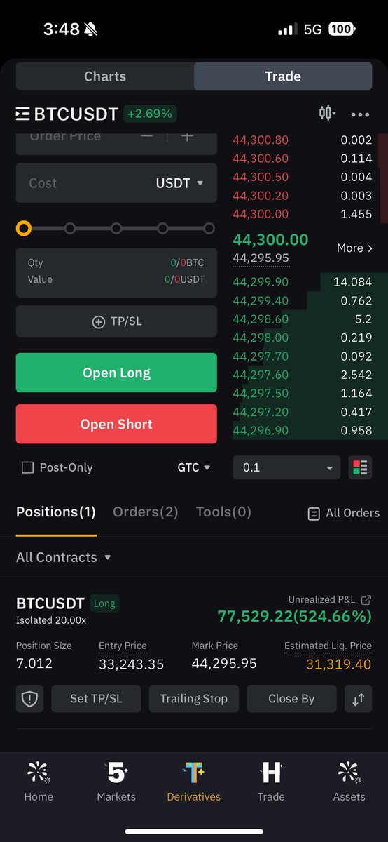 Jamyies's tweet photo. #bitcoin $44,272
My $btc trade almost $80k in profit 
The account went back below 1/2 a mil for 2 days but now back above, up from $150k a few months ago. https://t.co/4SrwYHmWwK