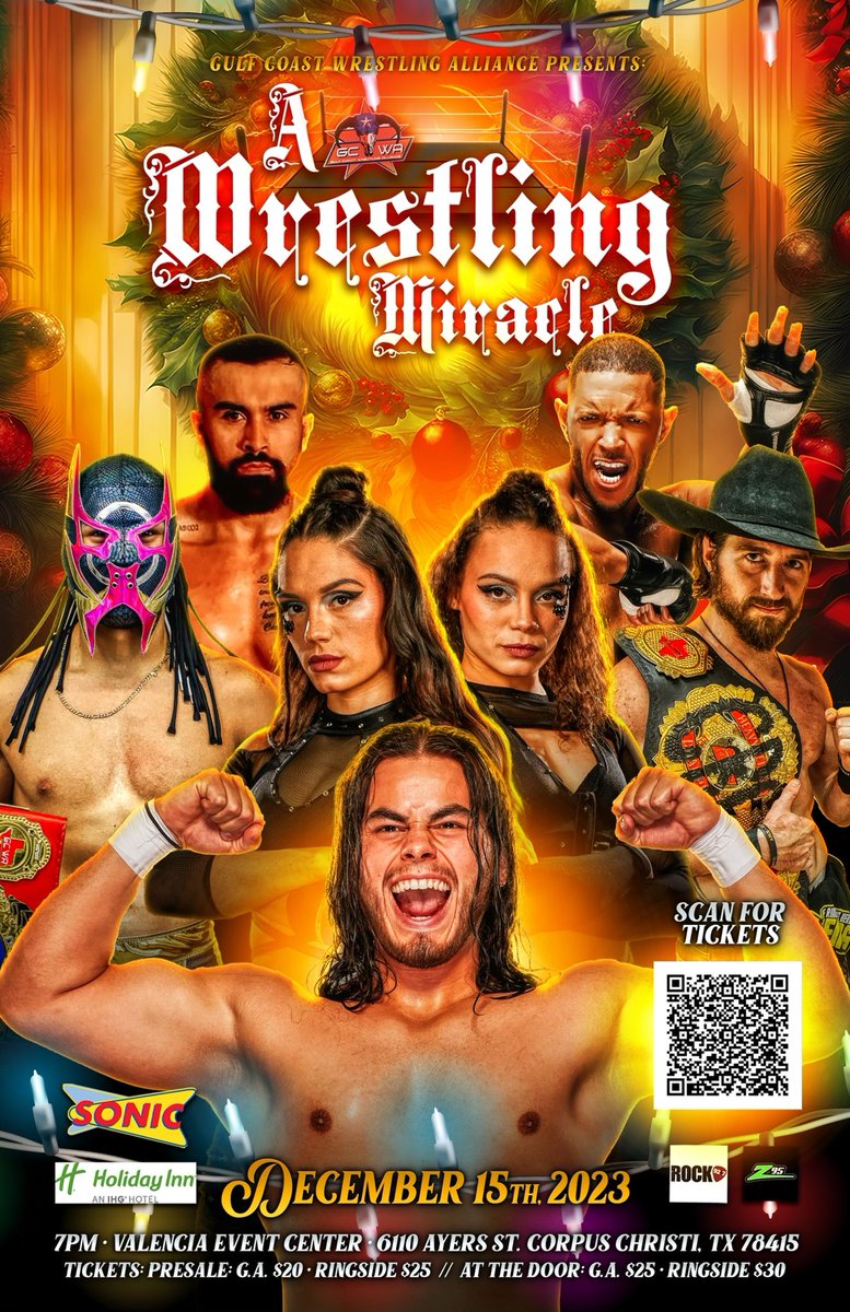 One week from tonight we return to The Valencia for A Wrestling Miracle! Join us for the last show of the year!! Tickets available on eventbrite! eventbrite.com/e/a-wrestling-…