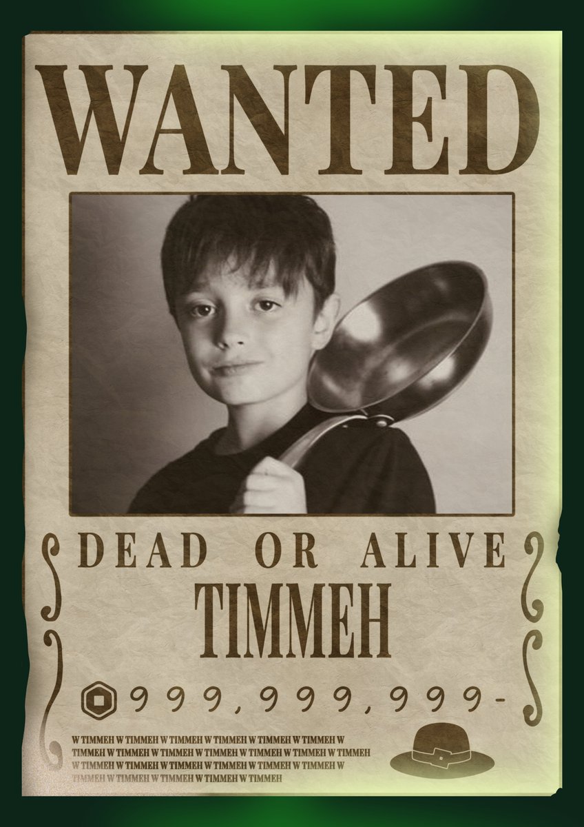 rtcbounty's tweet photo. BREAKING: @timmehirl 's bounty has been increased to CRAZY 999,999,999 robux!

#roblox https://t.co/c6R627qGSb
