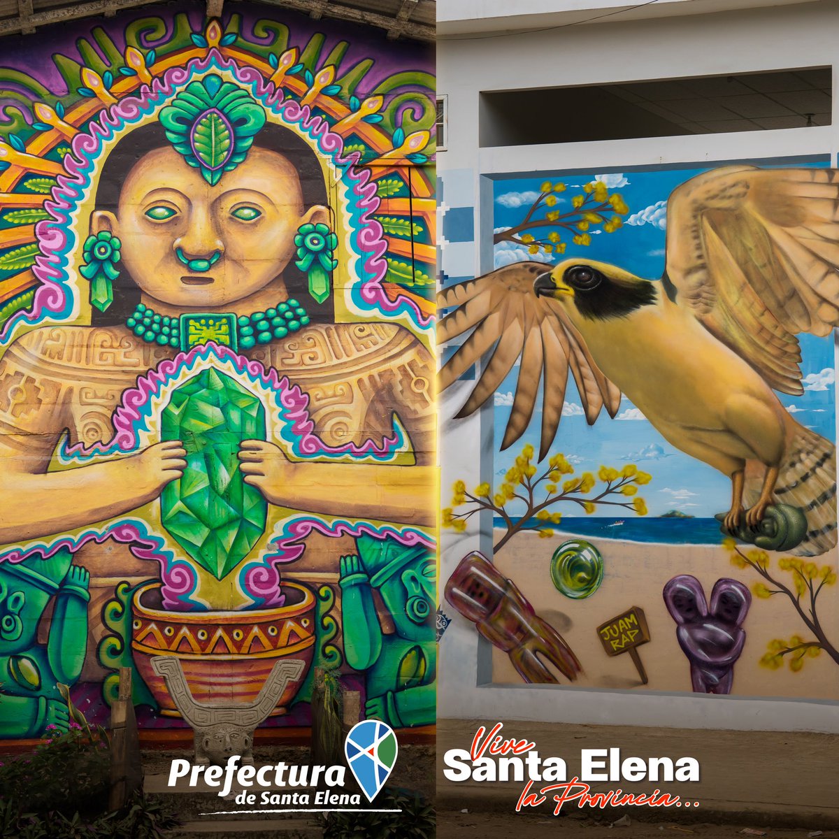 ¡Una verdadera galería de arte al aire libre! 😎
En comunidades de la zona norte de nuestra provincia se exhiben estos hermosos murales que rescatan la identidad, costumbres y creencias de nuestros hermanos comuneros.

Mención especial al Colectivo ‘Lachiwana’ con su proyecto