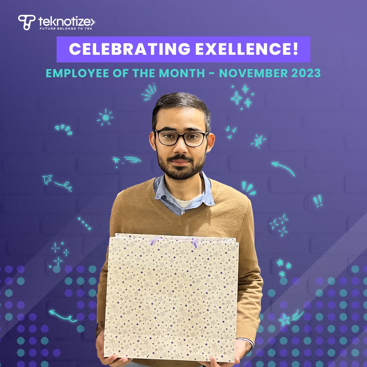 theteknotize's tweet photo. Let's give a round of applause to Ali Bin Qamar for his top-notch work in September, Haider Ali for his steadfast efforts in October, and Ali Sohail for his fresh ideas in November

Their skills and dedication truly reflect what we're all about at Teknotize

 #employeeofthemonth https://t.co/putSRS9GgE