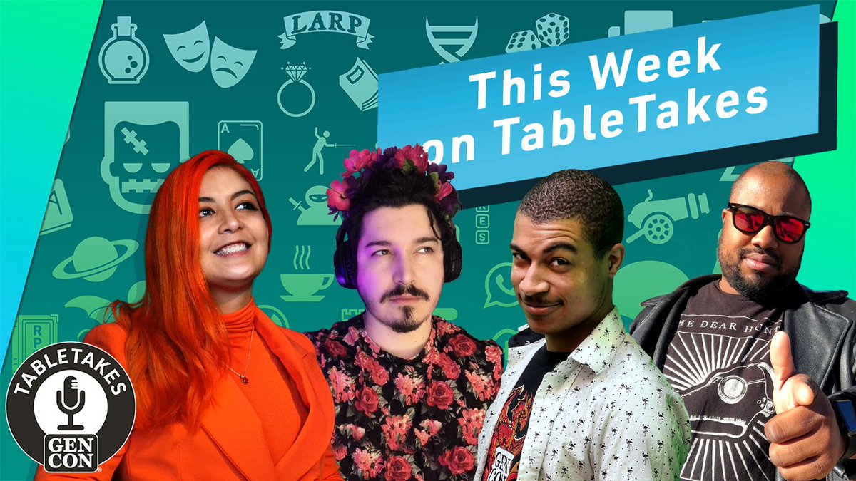 Gen_Con's tweet photo. Catch up on all of the tabletop news on TableTakes! Watch along with us in just β¨1 HOUR.
https://t.co/ZMEWVU0eIi
#GenCon #GenConTV #GCTV #TableTakes #tabletop #twitchstream #twitch #boardgames #gaming https://t.co/HKm8viybR5