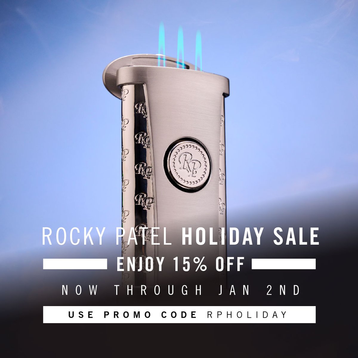 The holidays are here and we're celebrating with savings. Everything in our online store is now 15% off when you use promo code RPHOLIDAY. Don't miss the last opportunity of the year to score big before these holiday savings are all gone.

#rockypatelcigars #onlinesale