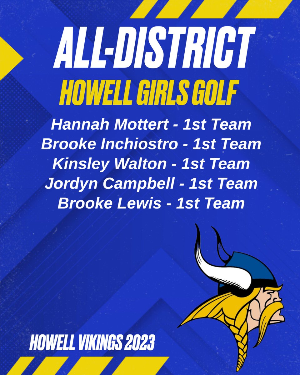 Our fall celebrations continue as we recognize our Vikings that earned All-District honors! First up is Girls Golf. Congratulations to our All-District recipients!