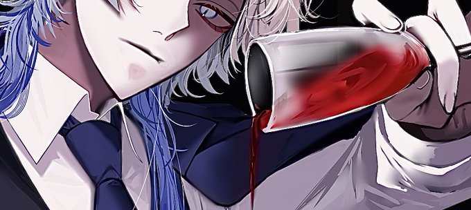 「blue eyes pouring」 illustration images(Latest)