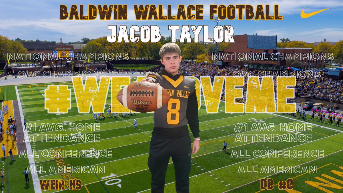 Blessed to receive my first offer from Baldwin Wallace University 🟡🟤 <a href="/CoachBMiller17/">Brenton Miller</a>