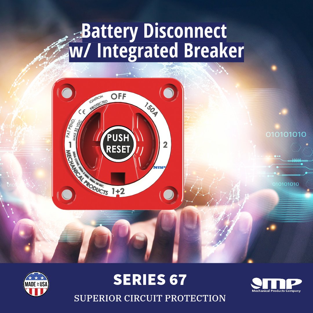 The 3D CAD models for our SERIES 67 Battery Disconnect with integrated circuit protection are now available on our website.  hubs.li/Q02cyyBd0

#circuitprotection #batterydisconnect #engineering #boatbuilding #yachtbuilding #innovation #electricalengineering #protectedbyMP