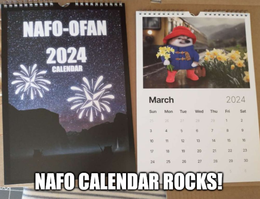 gardenGnomen's tweet photo. NAFO calendar rocks! https://t.co/Lb1m8CJVHv