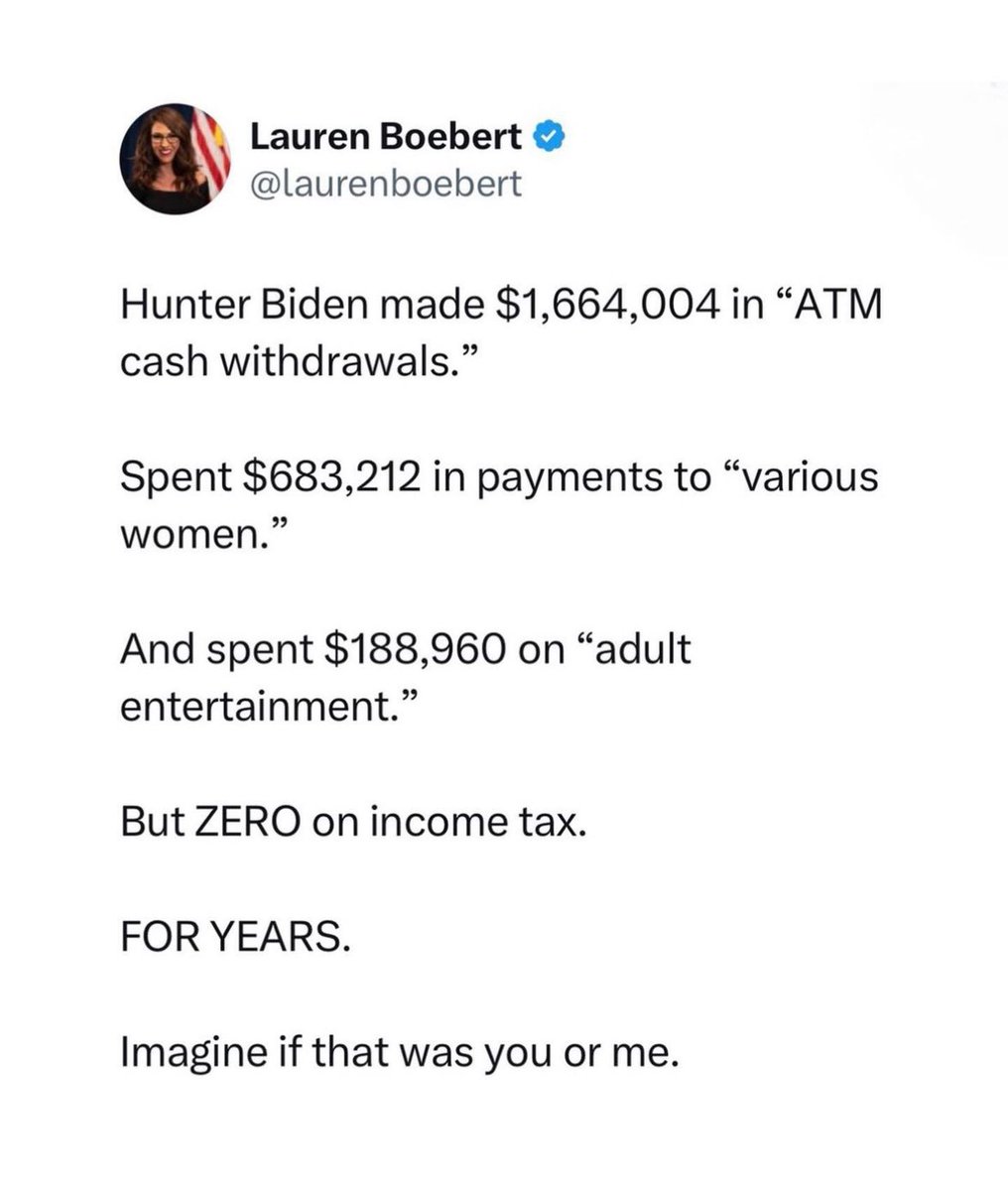 Don't I get a free pass? My dad is fixing the country with Bidenomics! 🤑