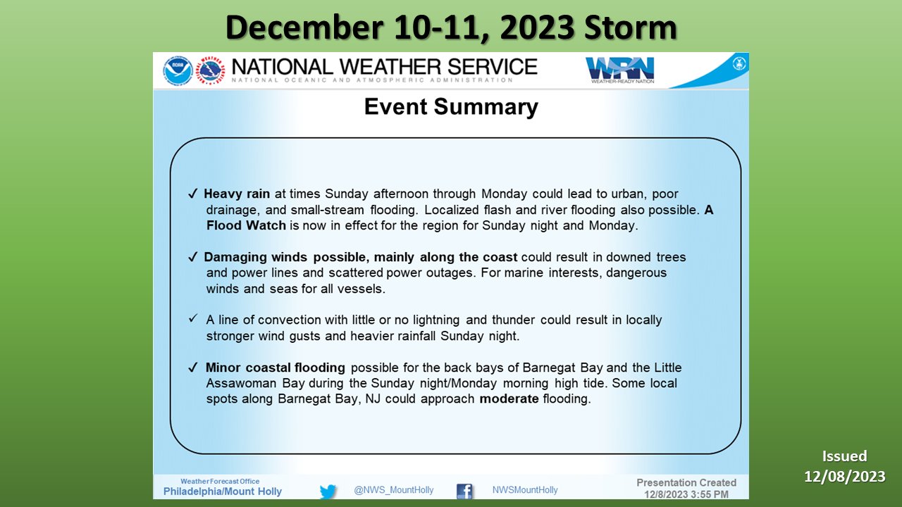 Approaching storm will bring heavy rain and strong winds Sunday night and  Monday