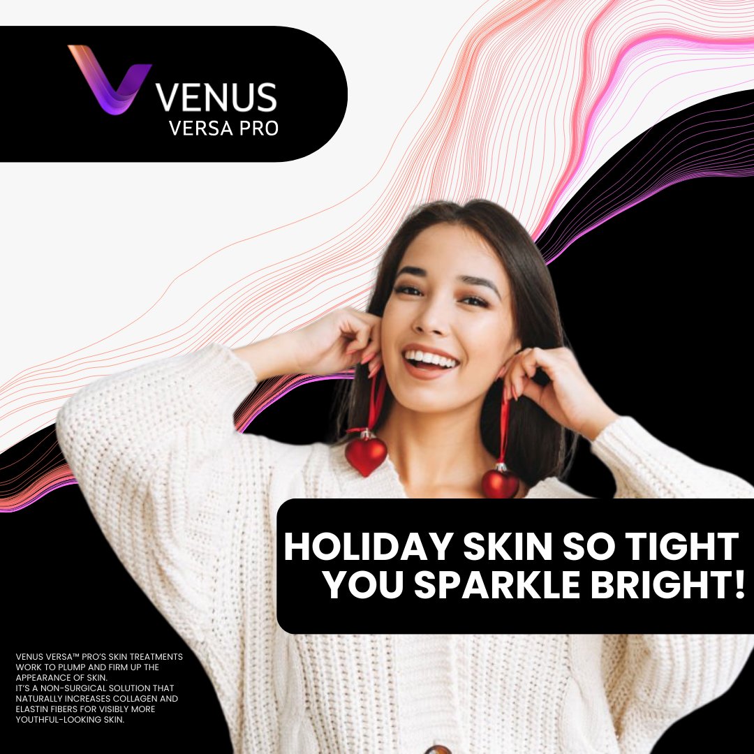 Discover the magic of Venus Versa™ PRO's skin tightening treatments, working wonders to tighten &amp; firm the appearance of your skin. This non-surgical solution naturally increases collagen and elastin fibers, revealing visibly more youthful-looking skin ✨ bit.ly/TighteningTrea…