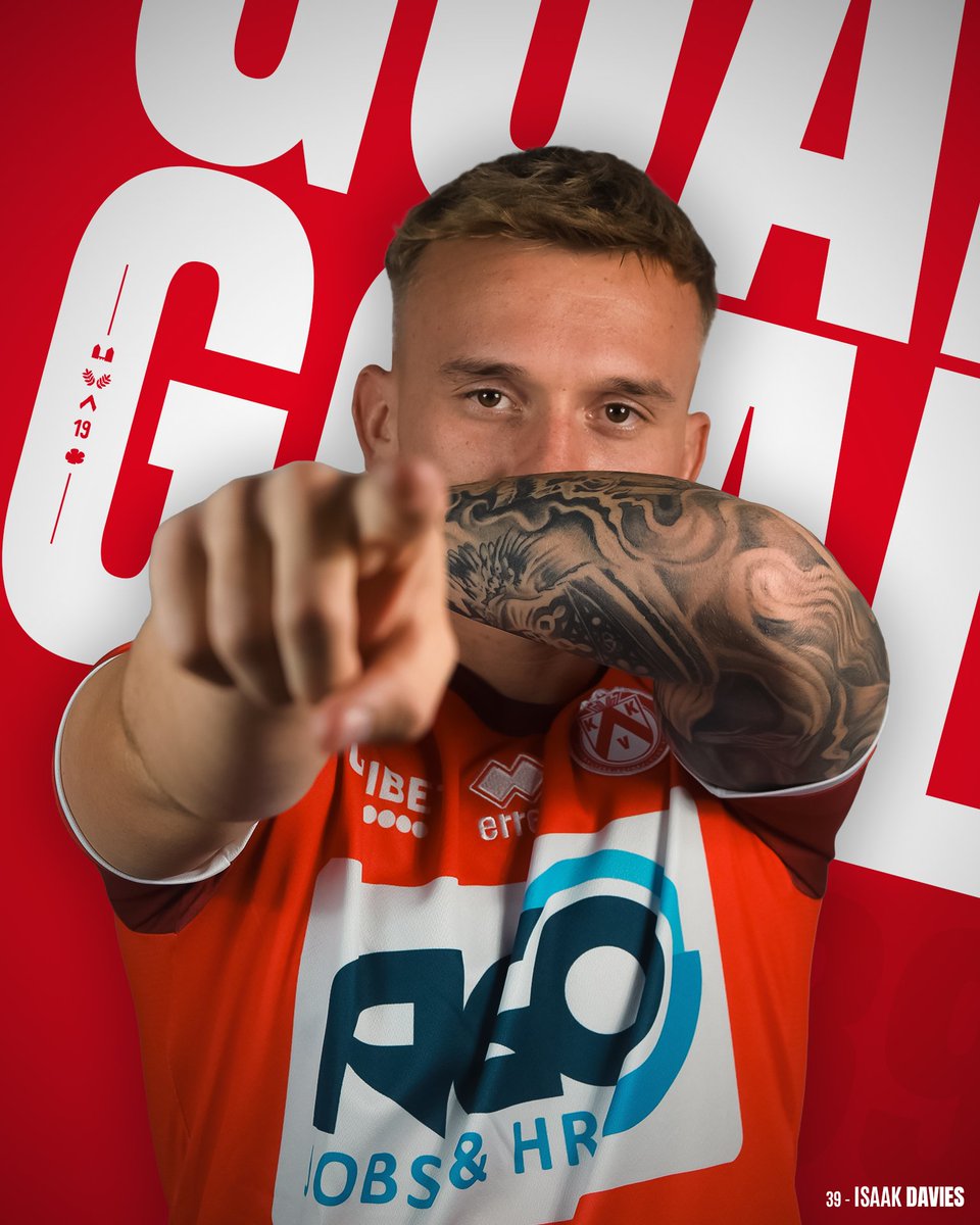 ⏱️| 66' En Davies doet het!!!! Hij kopt de voorzet van Bruno binnen!!!! 1⃣-1⃣ | #KVKWES 🔴⚪️