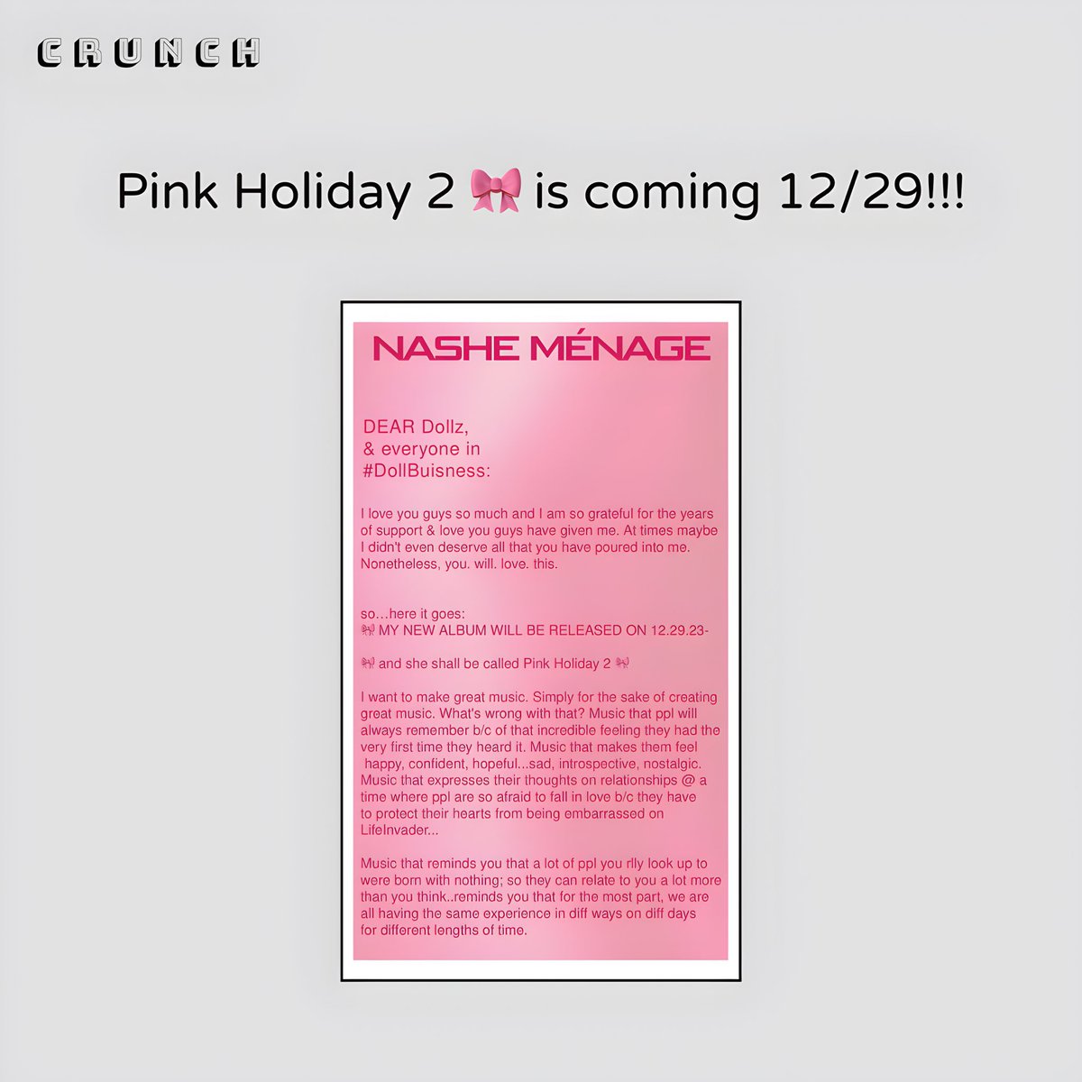 C R U N C H 🖥️❁ tweet media