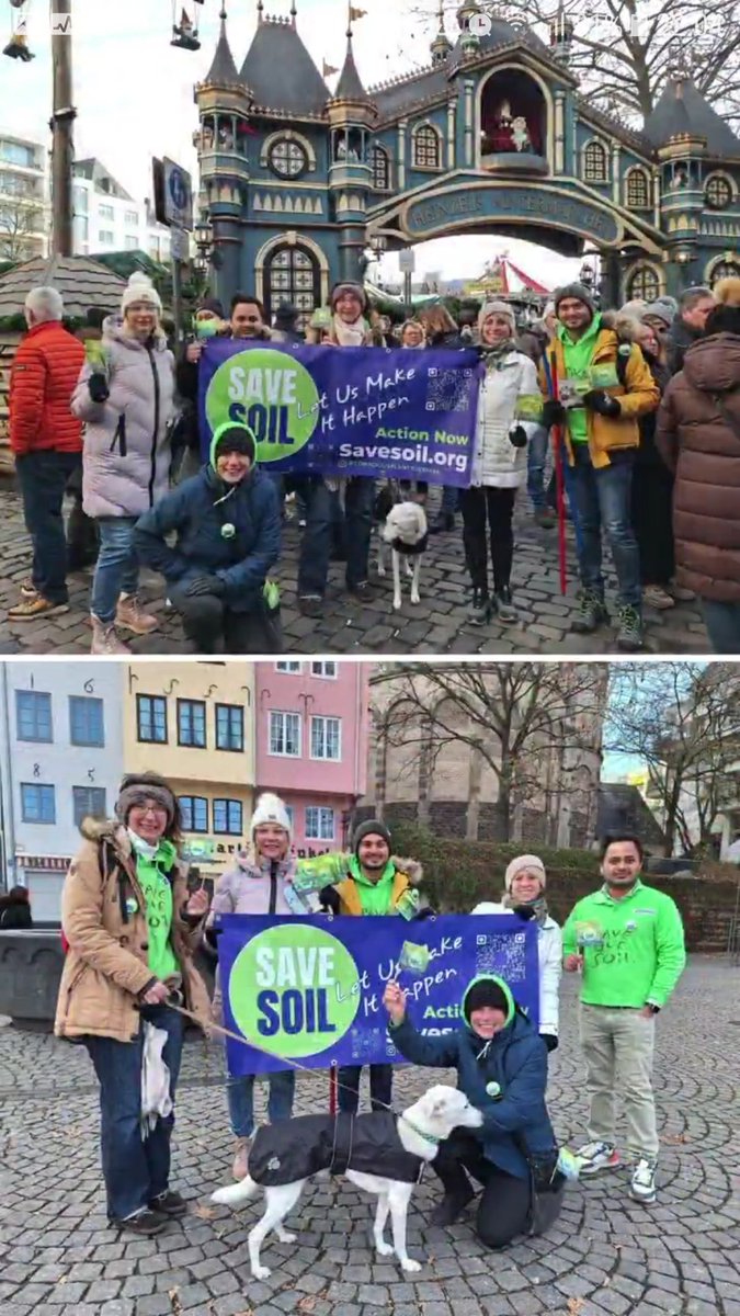 It is always wonderful to see the enthusiasm and energy of the #SaveSoil volunteers who took to the streets on #WorldSoilDay, sang, danced and walked to spread awareness about the importance of soil.
#SaveSoilFixClimateChange
#COP28UAE
#SaveSoilClimateAction 
#ConsciousPlanet