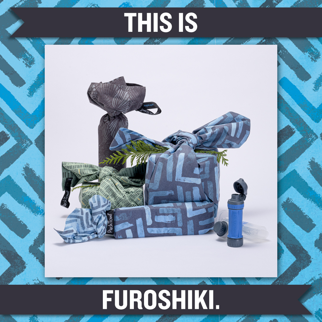 platyhydration's tweet image. Say goodbye to single-use wrapping paper and hello to the Japanese art of Furoshiki!  We&apos;re wrapping our gifts with @packtowl_official UltraLite Towels – not only are they stunning, but they also double as handy accessories!  Learn how on our blog! ow.ly/U08L50QgWOi