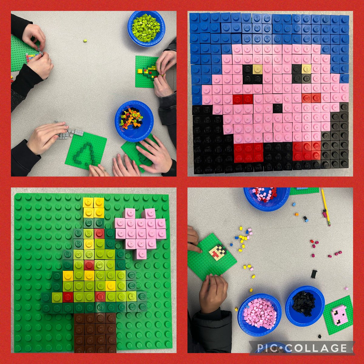 Pixels are squares of color <a href="/NorthbridgePS/">NorthbridgePS</a> <a href="/MrsPH_nms/">SPalmer-Howes</a> #legos #pixelart #computerScience