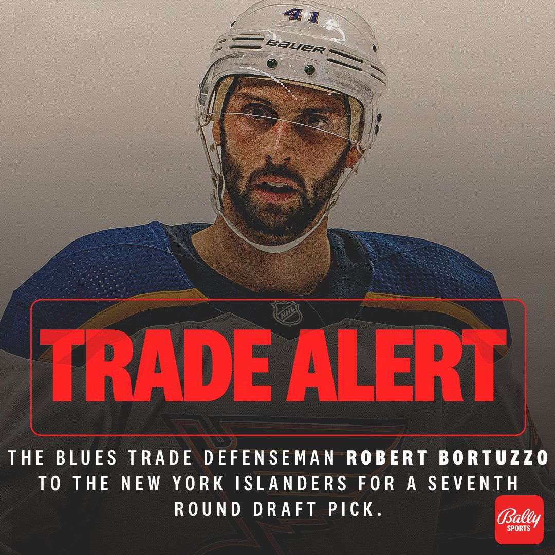 FanDuelSN_MW's tweet photo. Robert Bortuzzo, the #stlblues' longest-tenured player, is headed to Long Island. https://t.co/YuxBjZaGpO