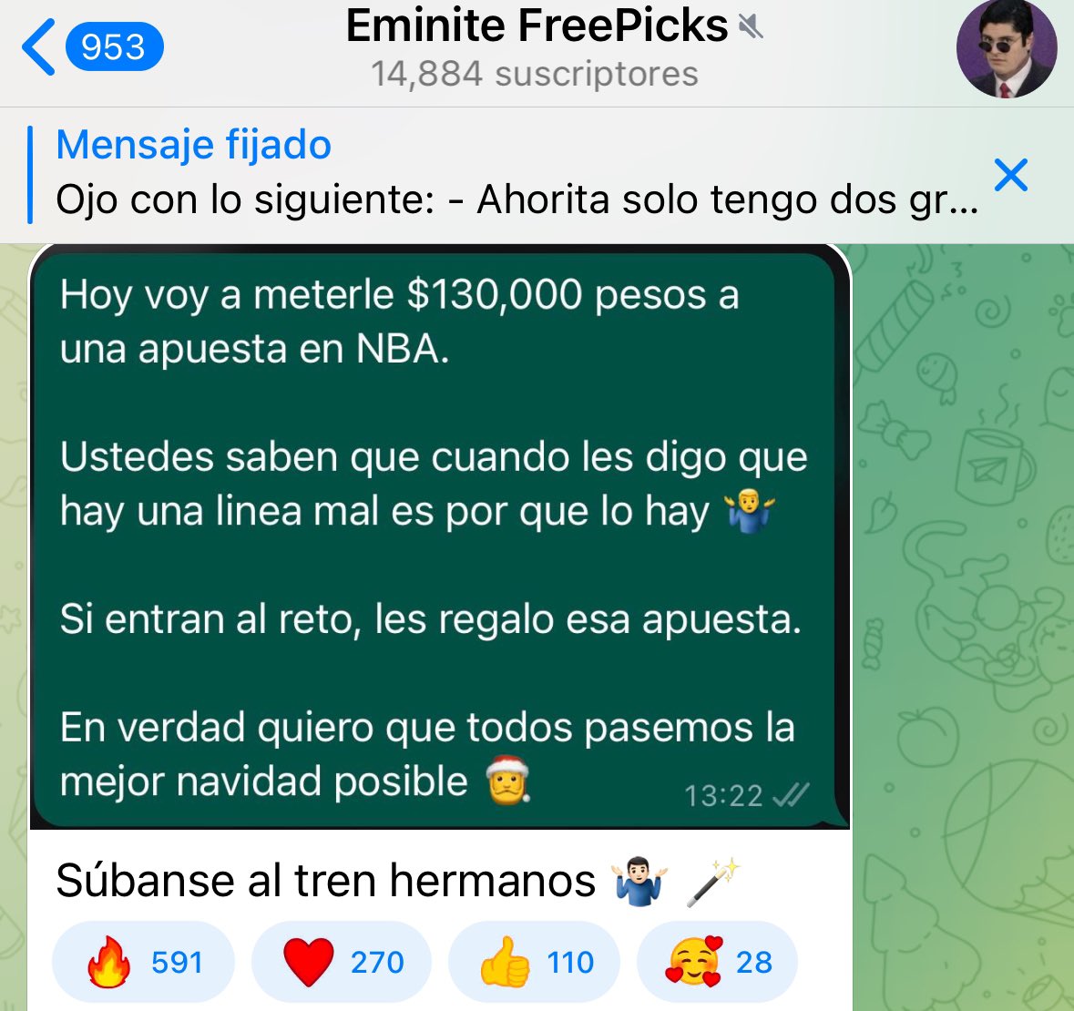 PickCristianRey's tweet photo. Necesito que me hagan saber si ¿Van a querer la JUGADA DE $130,000 MXN DE EMINITE 🤯🔥

Si este tweet tiene el MÁXIMO de interacciones ❤️🗯️🔁 yo les soltaré la jugada completamente GRATIS 🫶

En caso de ser así yo mandaré la apuesta por aquí 👉🏻: https://t.co/vbleKIv3yJ https://t.co/GIGwbhILah