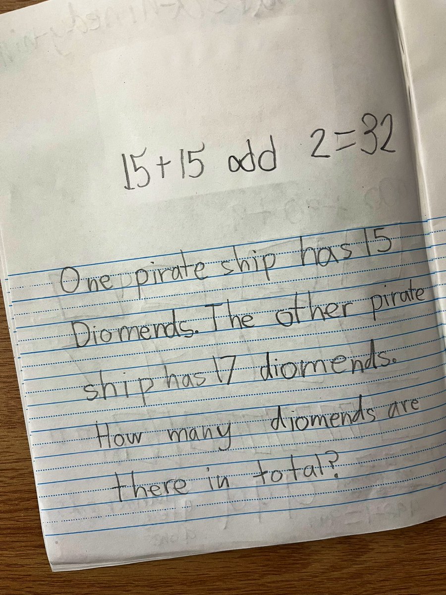 KervinAmy's tweet photo. “Reading + writing are complex, fundamental, integrative learning skills that should be used to their potential in math class.” - Alessandra King 

Here, Ss are writing a double-plus-2 word problem in their #MathJournals for peers to solve. #TWR @Glenburnie_ldsb @LimestoneDSB https://t.co/SA3KpBOmcj