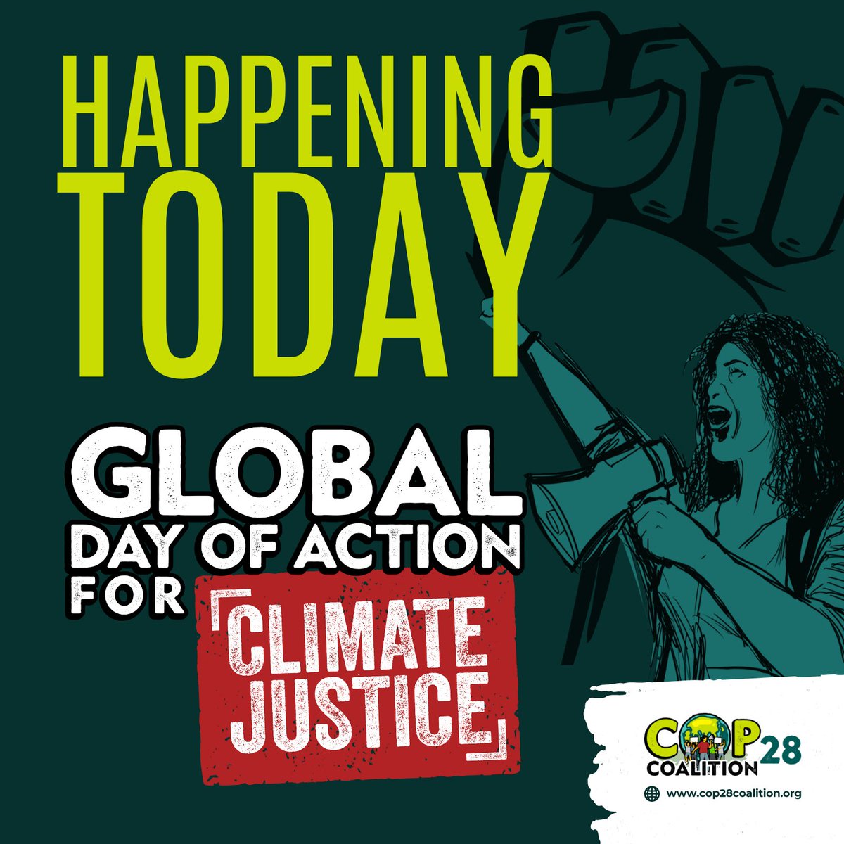 #Fight4ClimateJustice #SystemsChange

#NowWeRise – Bournemouth COP28 Day of Action - is happening today!

Join us from 11am at Bournemouth Pier Approach for a march and rally to demand climate justice