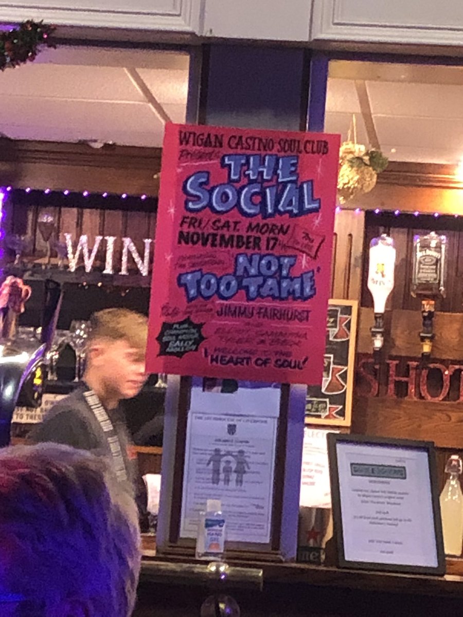 DarrenAnglesea's tweet photo. @NotTooTame smash it again. “The Social” at St Judes Wigan was fantastic. If you love Northern Soul, music or simply want to be entertained - go see them. Immersive, nostalgic, poetic,funny, talented. Leave your shit at the door and be entertained.👏🏻👏🏻👏🏻 https://t.co/xBNioFMh8U