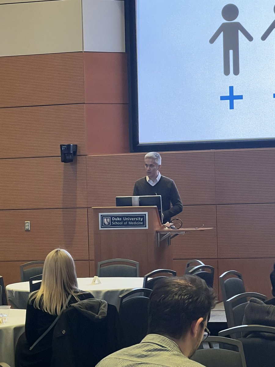 DukeGenomics's tweet photo. @APLandstrom discusses how he used a Precision Genomics Collaboratory pilot grant to help investigate sudden unexplained death in the young. #dukegenomics @SvatiShah https://t.co/LfshJxX2JT