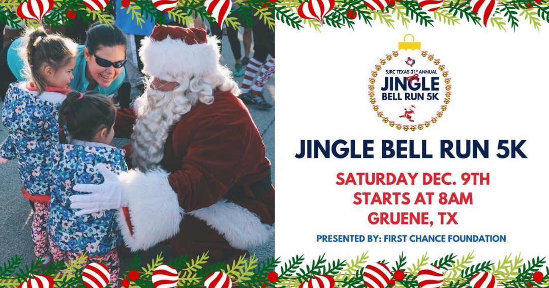 SJRCTexas's tweet photo. Come run, jingle and spread joy at our 31st Annual Jingle Bell 5K Run! 
Enjoy hot food, hot drinks, and holiday cheer. It's not just about the kids who run in the race, but all the kids in foster care we serve at SJRC Texas.
Register on our website https://t.co/7I3gv9Bj7u! https://t.co/tJvPsDeMP0