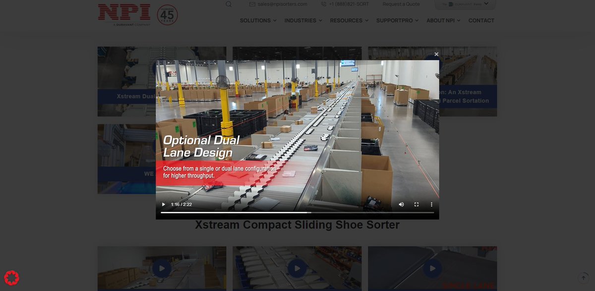 NPIAutomation's tweet image. 👀 NPI a Duravant Company launched its new website design! Click ➡ npisorters.com for streaming videos of NPI solutions, request support or services, and order parts online quickly from your computer, phone, or tablet.
#newwebsite #websiterefresh #automatedsorting
