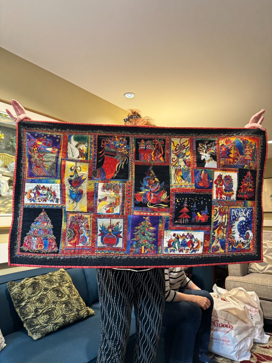 Every time the Quilt Angels pay us a visit, it feels like unwrapping a box filled with extraordinary surprises. Their tireless dedication, meticulous attention to detail, and craftsmanship are genuinely awe-inspiring.