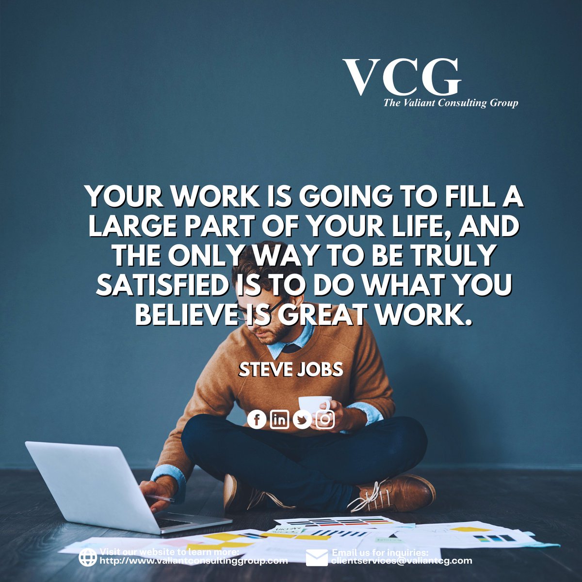 usevaliant_'s tweet photo. Life is a journey filled with choices, and one big choice is our work. 

So, let's take a moment to think about our jobs. What makes our work great? What do we care about in our job?

Share your thoughts below. Let's inspire each other in doing work that matters! 🌟

#QOTD https://t.co/QA3GTv1xMk
