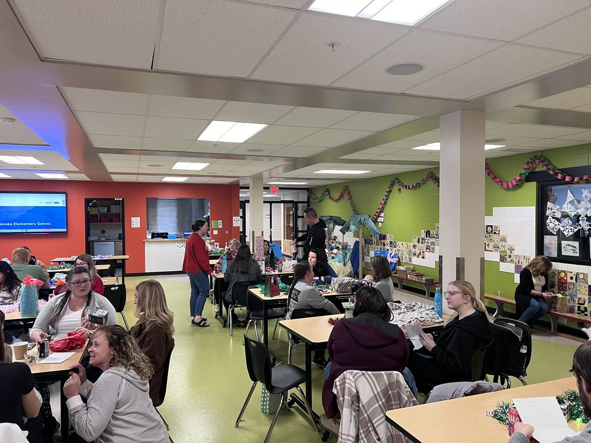 PonokaElem's tweet photo. A great PD day filled with learning, Christmas Cheer, and food! #ele1 #foodandfamily https://t.co/zmIxS7NZ8e